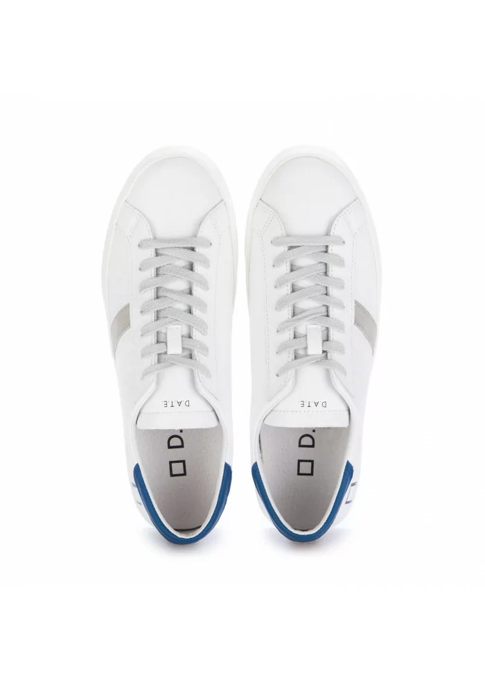 D.A.T.E. | SNEAKERS BASSE IN PELLE HILL CALF BIANCO BLU Online Outlet