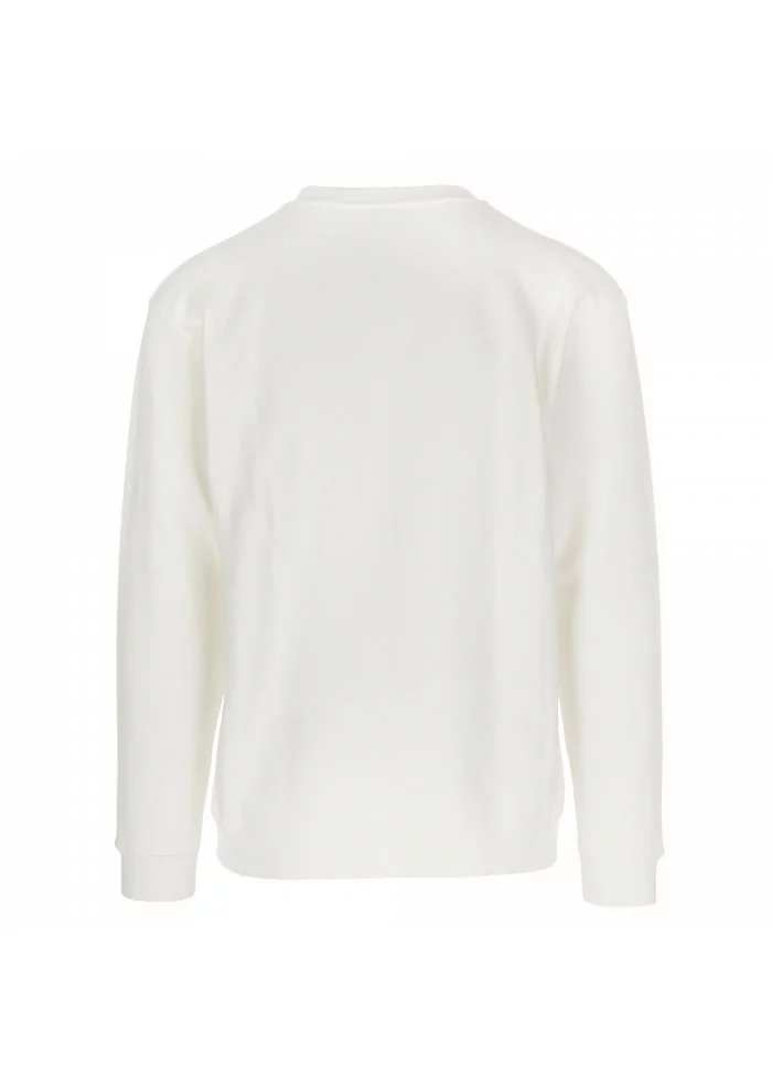 DONDUP | FELPA CON TASCHINO SUL PETTO BIANCO Fino al 50% di sconto