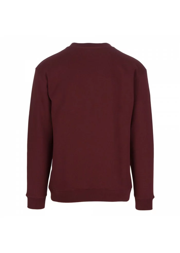 DONDUP | FELPA GIROCOLLO COTONE BORDEAUX Fino al 60% di sconto