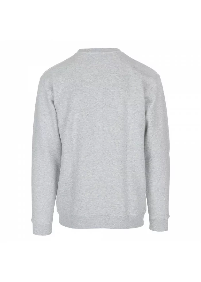 DONDUP | FELPA GIROCOLLO CON POLSINI ELASTICIZZATI GRIGIO Fino al 65% di sconto