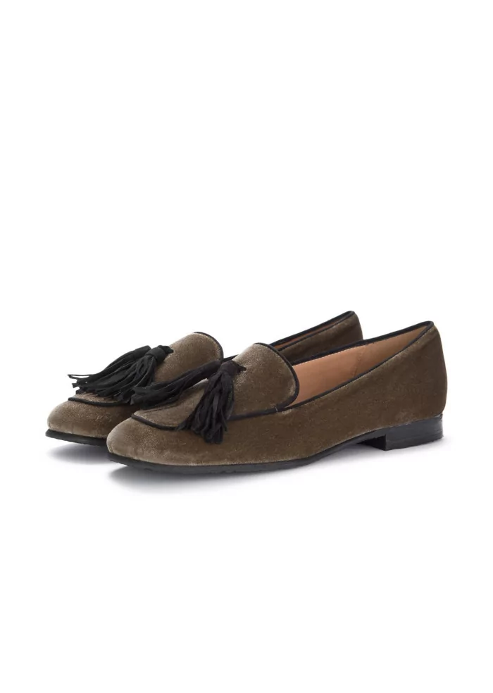 IL BORGO FIRENZE | SCARPE BASSE VELLUTO NAPPE MARRONE Super sconto