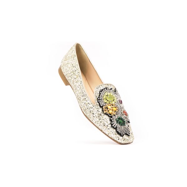 Prosperine Ballerina da Donna in Glitter con Pietre Nuovo