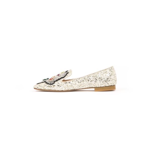 Prosperine Ballerina da Donna in Glitter con Pietre Nuovo