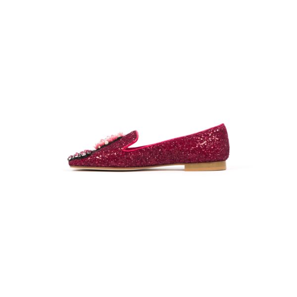 Prosperine Ballerina da Donna in Glitter con Pietre Colorate Qualità