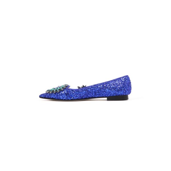 Prosperine Ballerina da Donna in Glitter con Ricamo Vendita