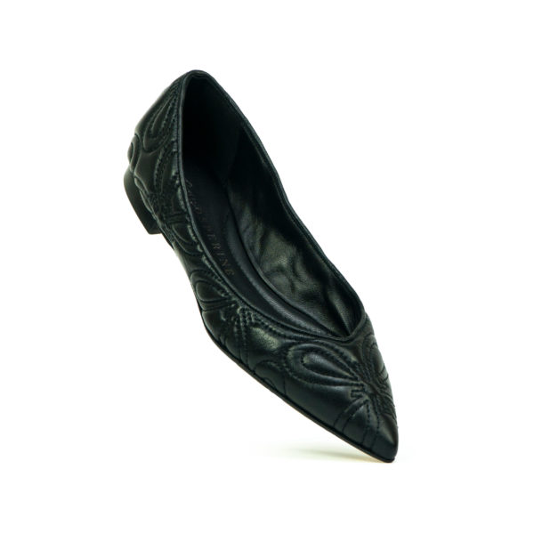 Prosperine Ballerina da Donna in Nappa Nera Pezzi Unici