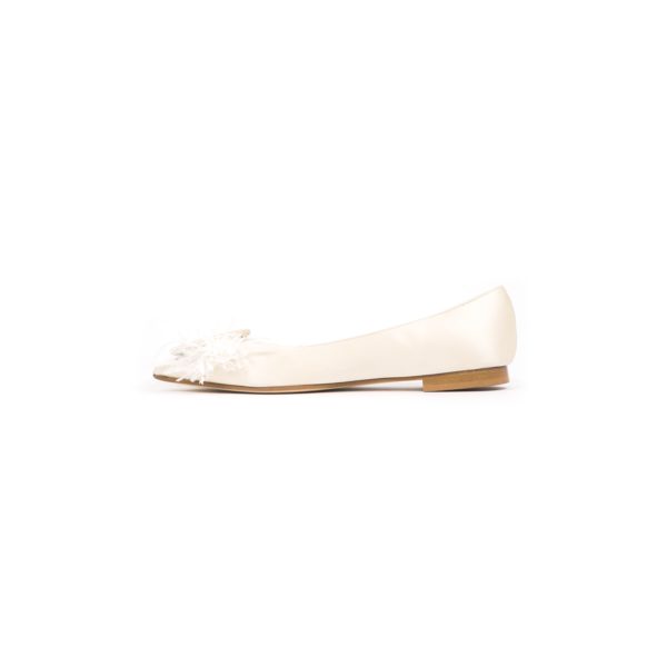 Prosperine Ballerina da Donna in Raso con Piume Promozione Limitata