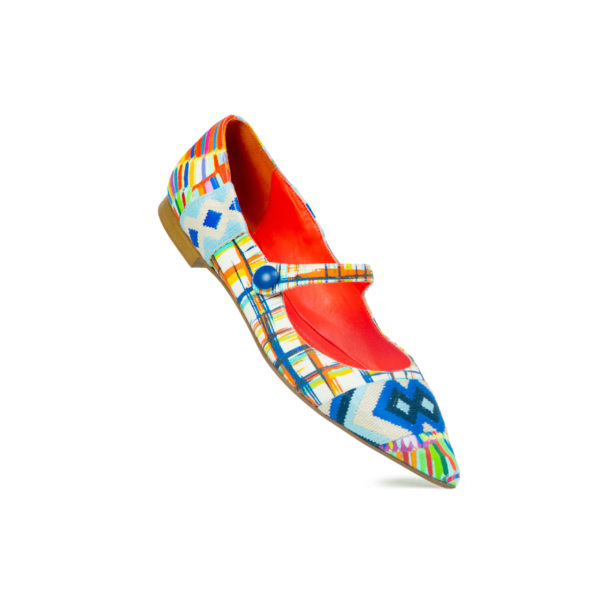 Prosperine Ballerina da Donna in Tessuto Multicolor Convenienza