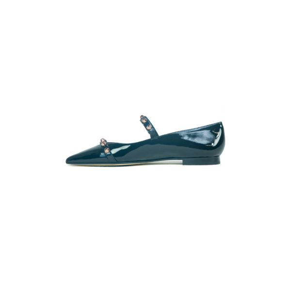 Prosperine Ballerina da Donna in Vernice con Cinturino e Borchie Sconto