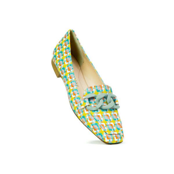 Prosperine Mocassino da Donna in Tessuto Multicolor Nuova