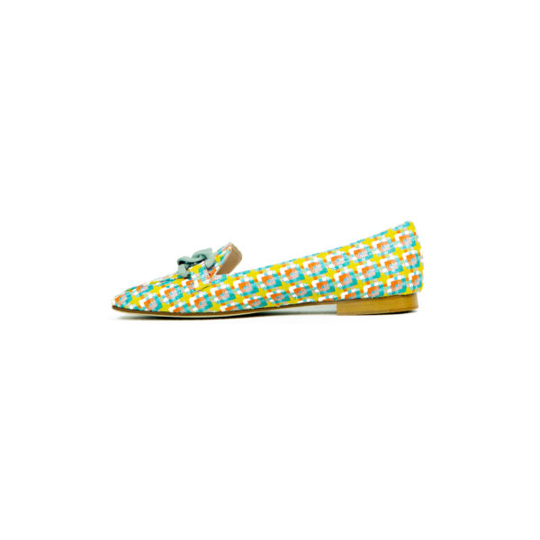 Prosperine Mocassino da Donna in Tessuto Multicolor Nuova