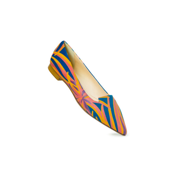 Prosperine Mocassino da Donna in Tessuto Stampe Palma Moda