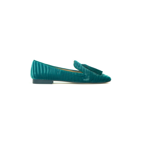 Prosperine Mocassino da Donna in Velluto con Nappine