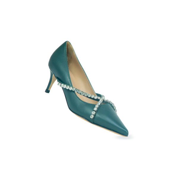 Prosperine Decolletè da Donna in Nappa con Swarovski Consegna Veloce