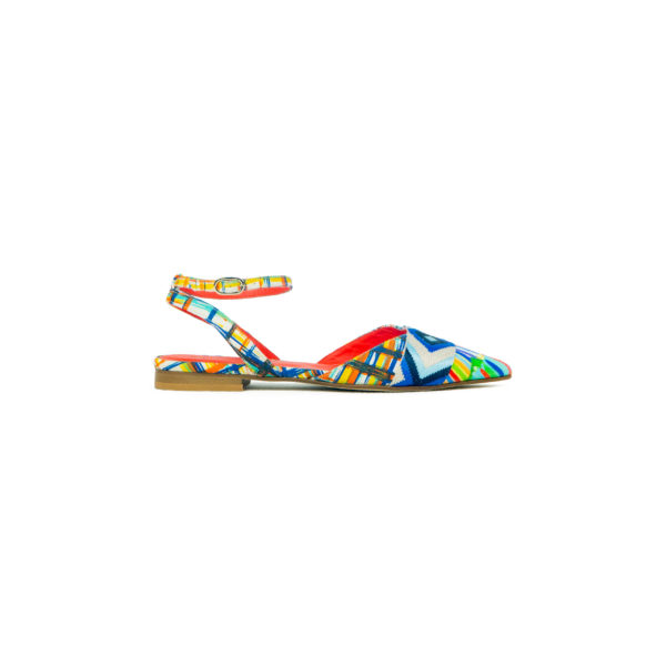Prosperine Sandalo da Donna in Tessuto Multicolor