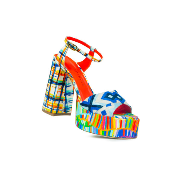Prosperine Sandalo da Donna con Plateu Multicolor Shopping Online