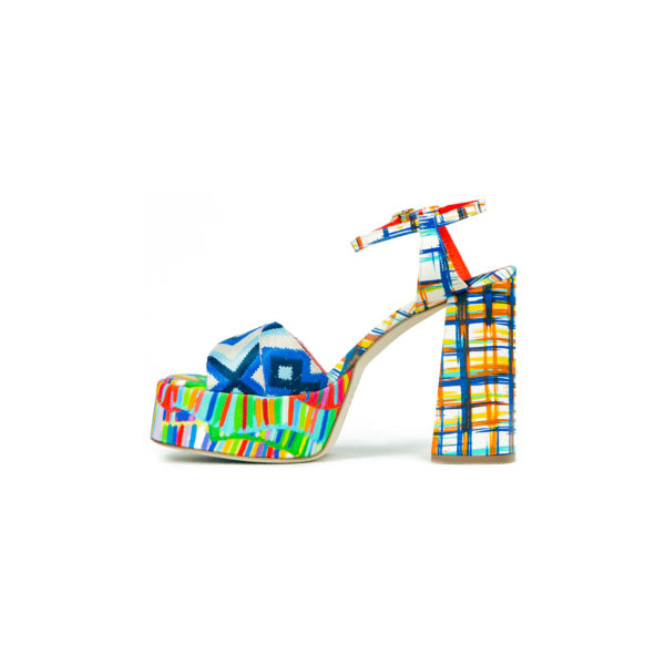 Prosperine Sandalo da Donna con Plateu Multicolor Shopping Online
