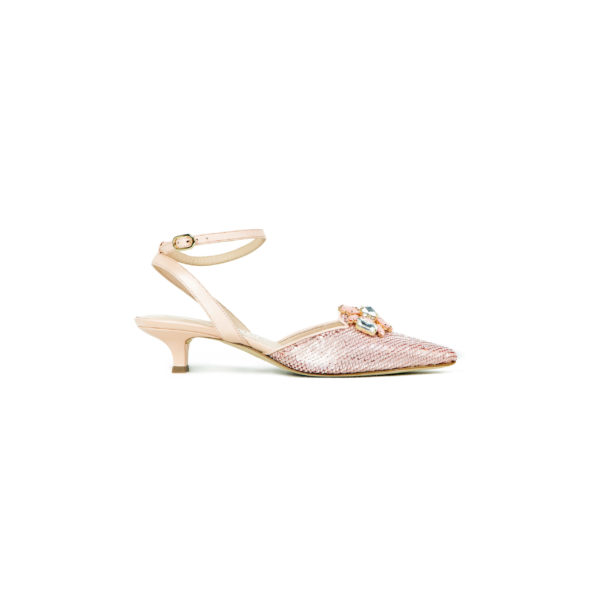 Prosperine Sandalo da Donna con Tacco 35 mm in Paillettes