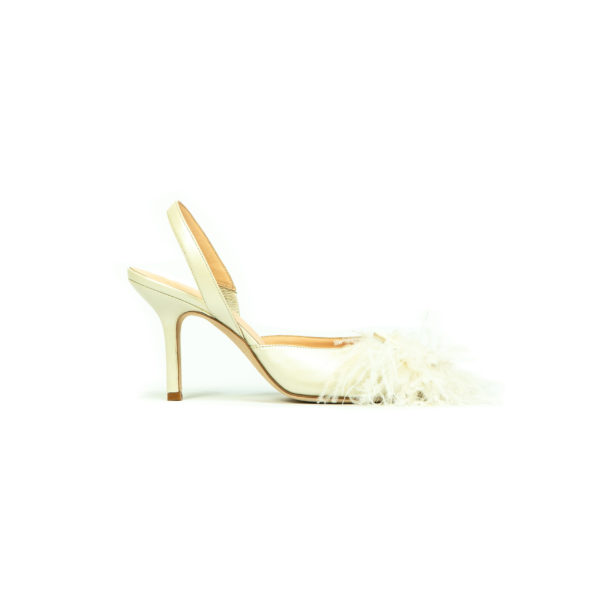Prosperine Sandalo da Donna con Tacco e Piume