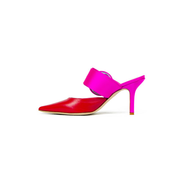 Prosperine Sandalo da Donna con Tacco in Raso e Nappa Offerta