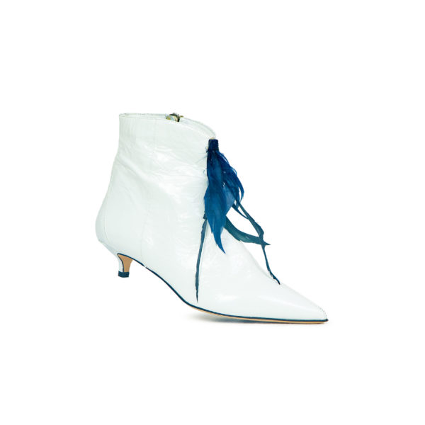 Prosperine Stivale da Donna in Vernice con Piume Negozi Online