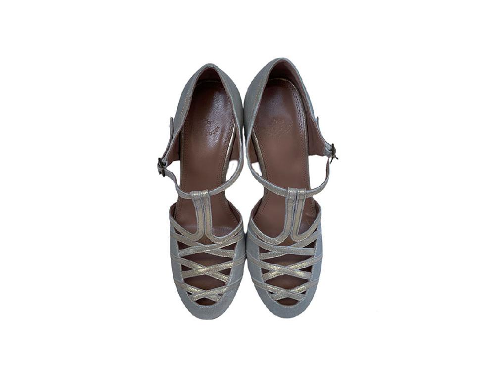 Rose'S Roses Colette – Silver T-Strap Acquista Ora