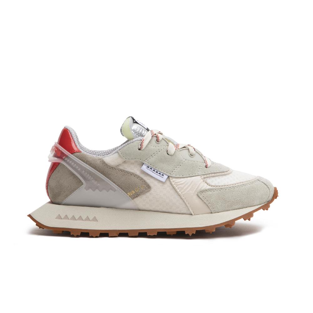 RUN OF Calla sneakers in pelle scamosciata e rete di nylon con talloncino in pelle % Hotsell