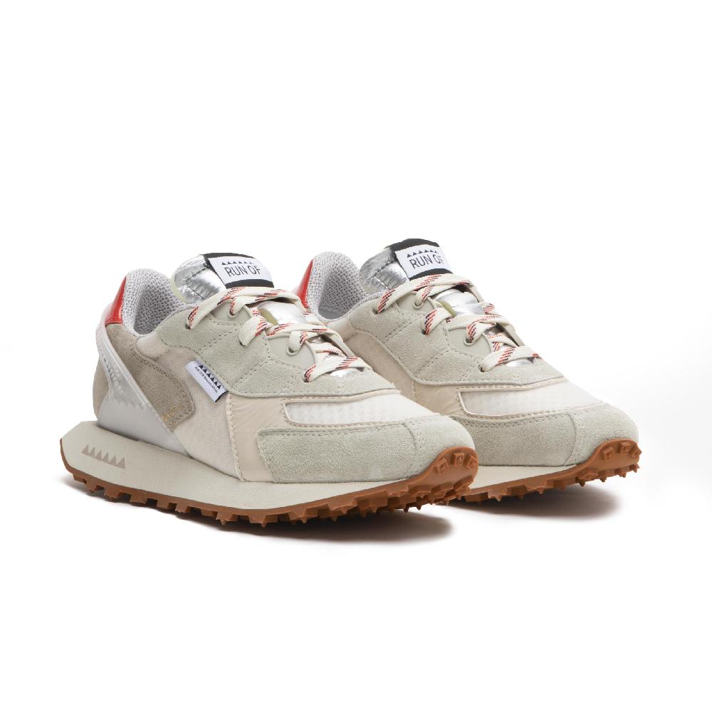 RUN OF Calla sneakers in pelle scamosciata e rete di nylon con talloncino in pelle % Hotsell
