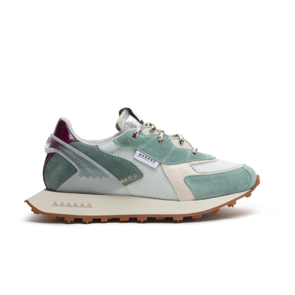 RUN OF Kalmia sneakers in pelle scamosciata e rete di nylon con talloncino in pelle |% RUN OF% Negozio