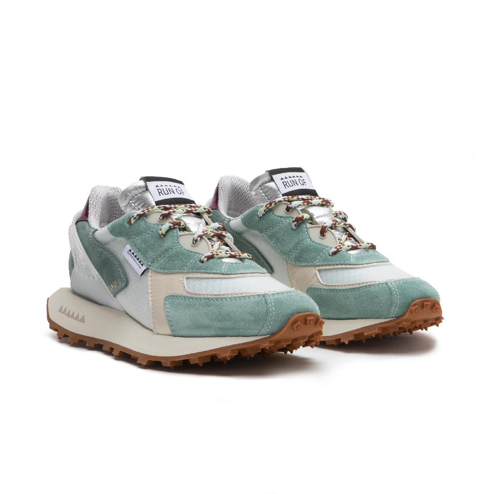 RUN OF Kalmia sneakers in pelle scamosciata e rete di nylon con talloncino in pelle |% RUN OF% Negozio