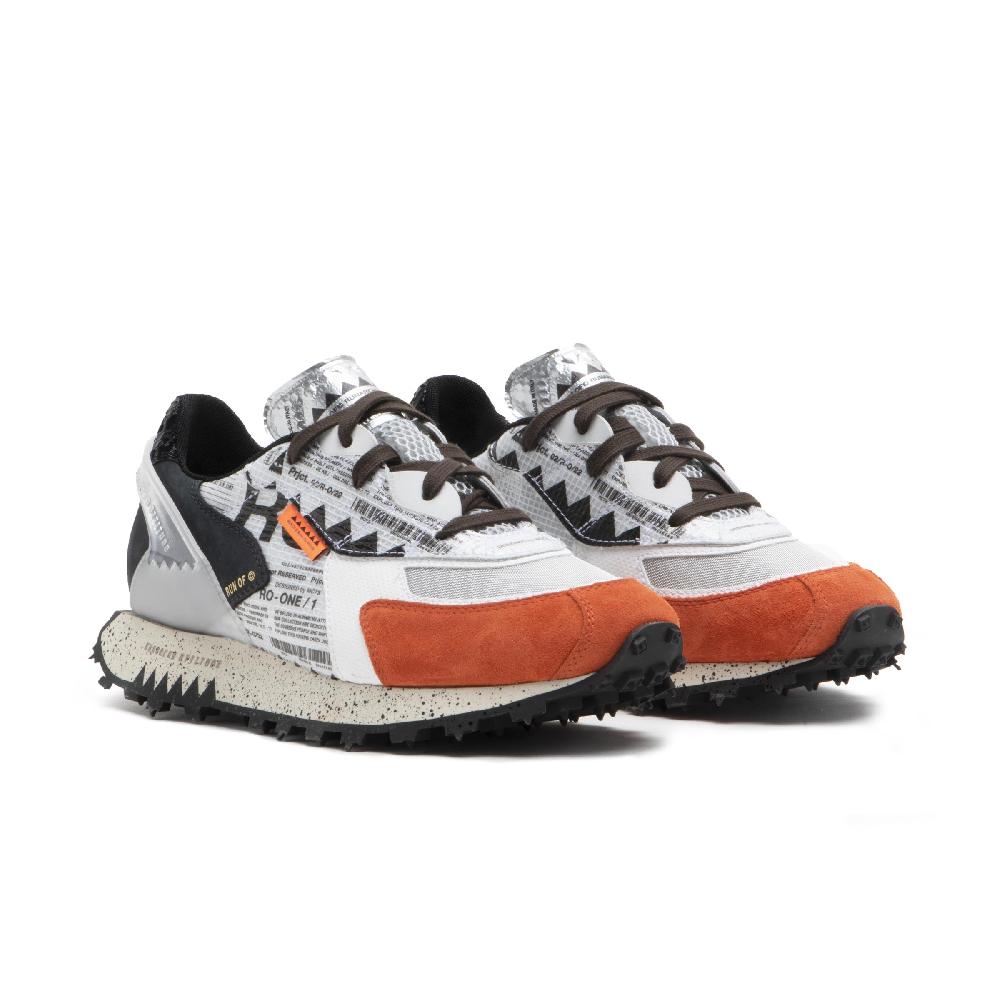 RUN OF Ro1 Hype sneakers in pelle nylon pelle scamosciata e rete Spedizione Gratuita
