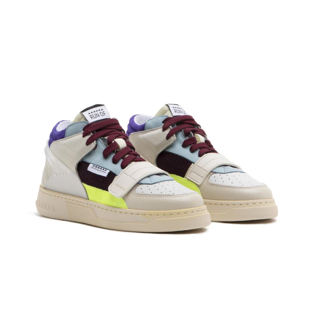 RUN OF Mixy sneakers in pelle e pelle scamosciata Presa