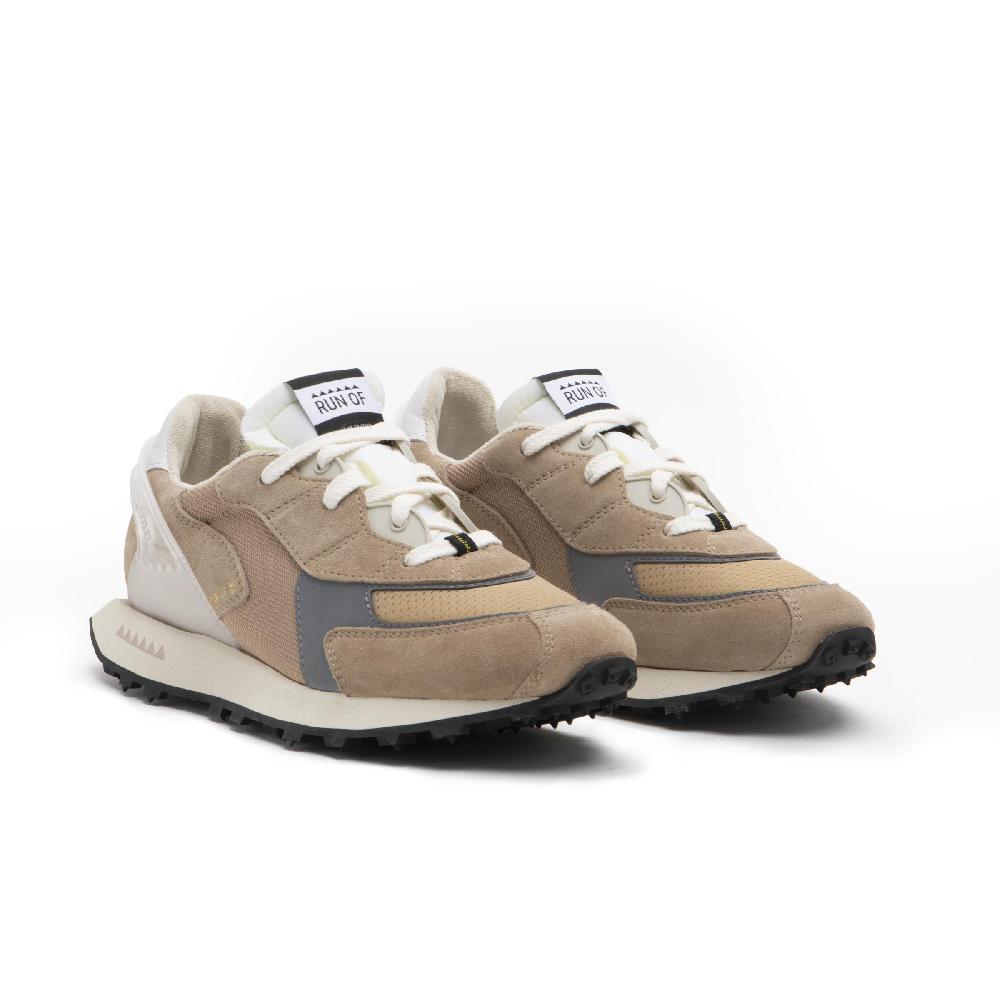 RUN OF sneakers Bezow in pelle e rete con talloncino in pelle Vendita