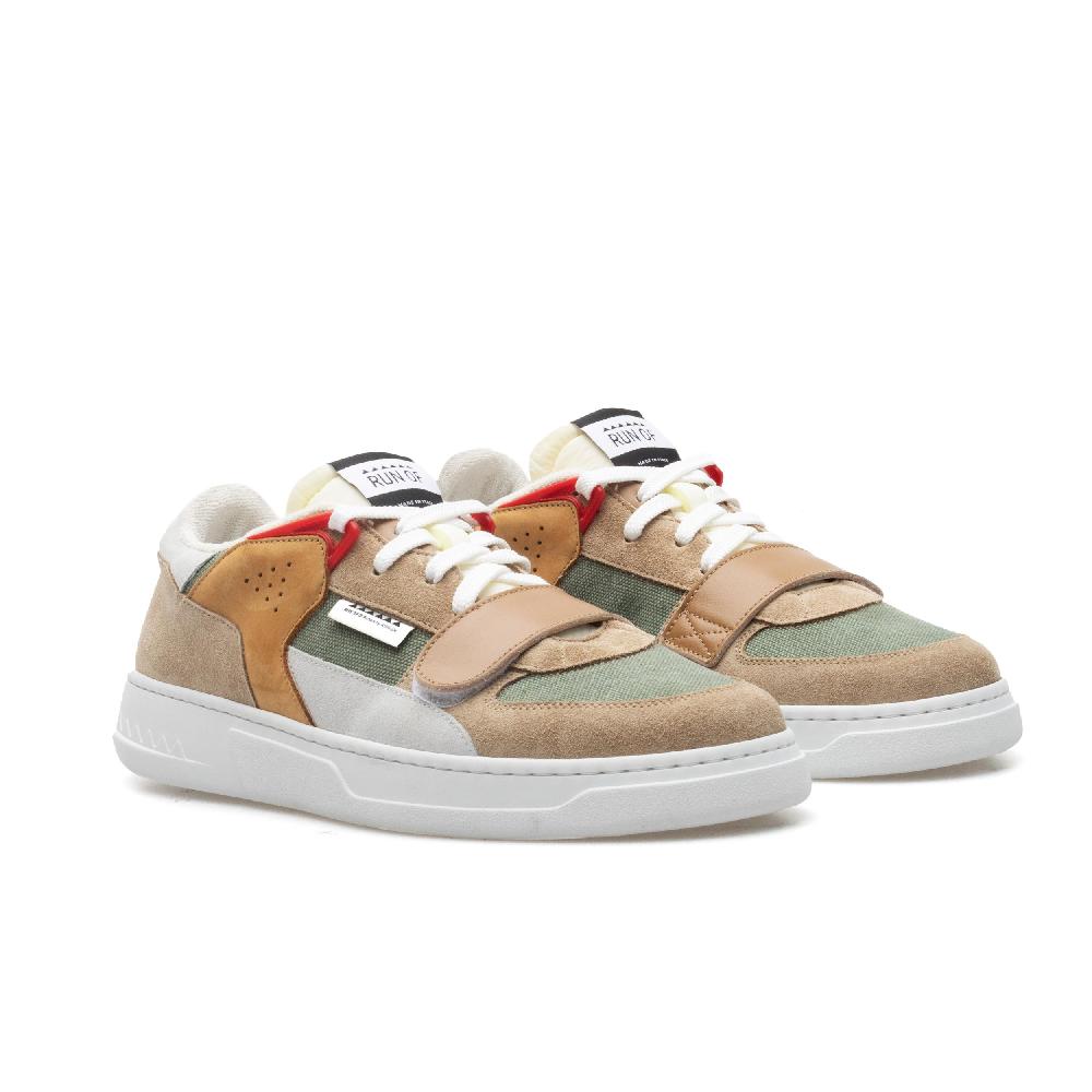 RUN OF Foam RS sneakers in pelle pelle scamosciata e tela di cotone % Economico