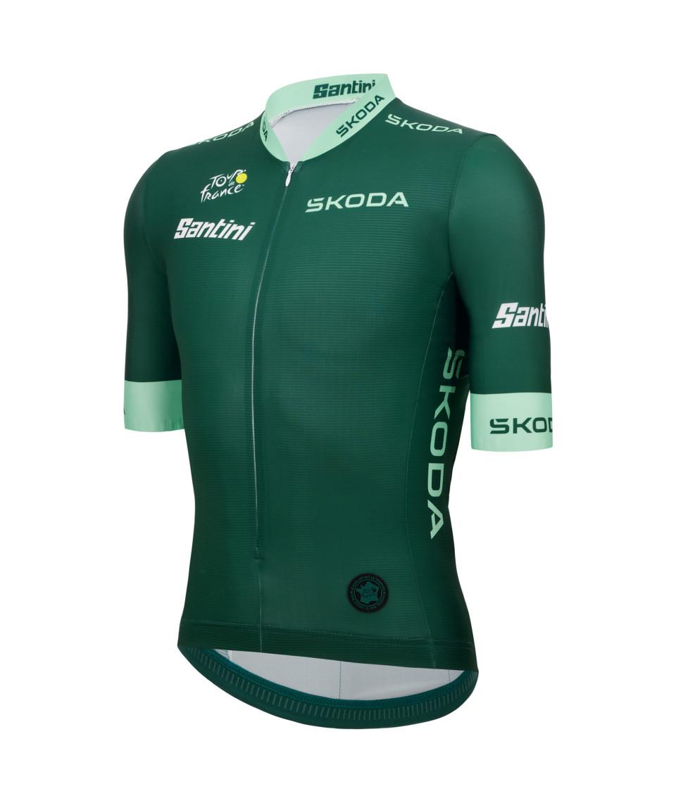 Santini Maglia Verde del Tour de France - MIGLIOR VELOCISTA - MAGLIA I Più Venduti
