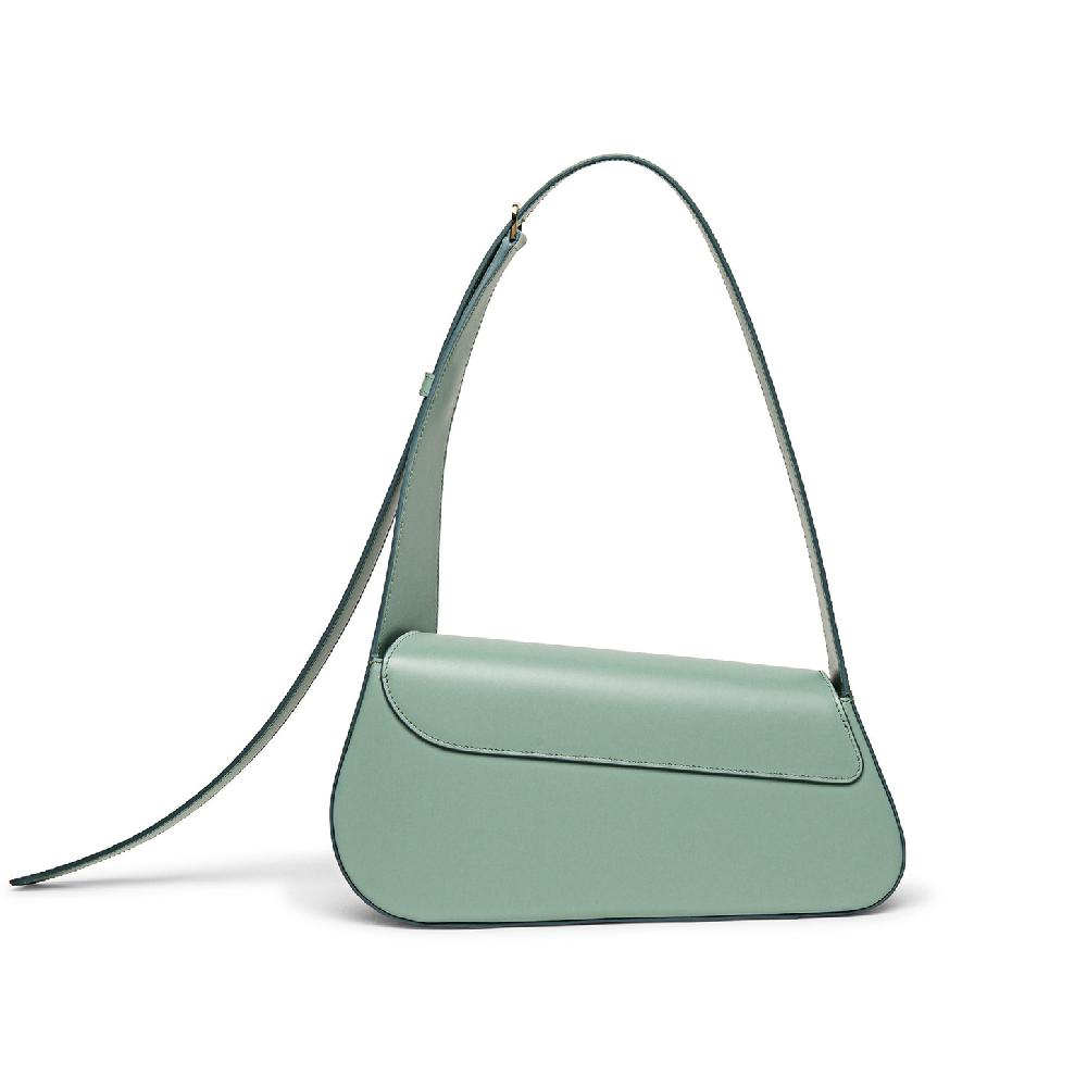 Santoni Borsa ThePluto in pelle verde acqua In Saldo