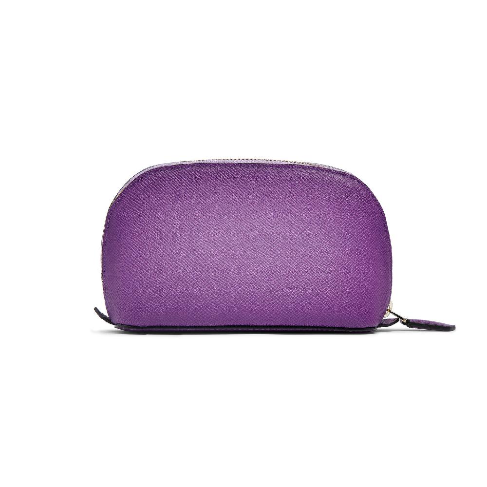 Santoni Pouch in Saffiano viola 2025