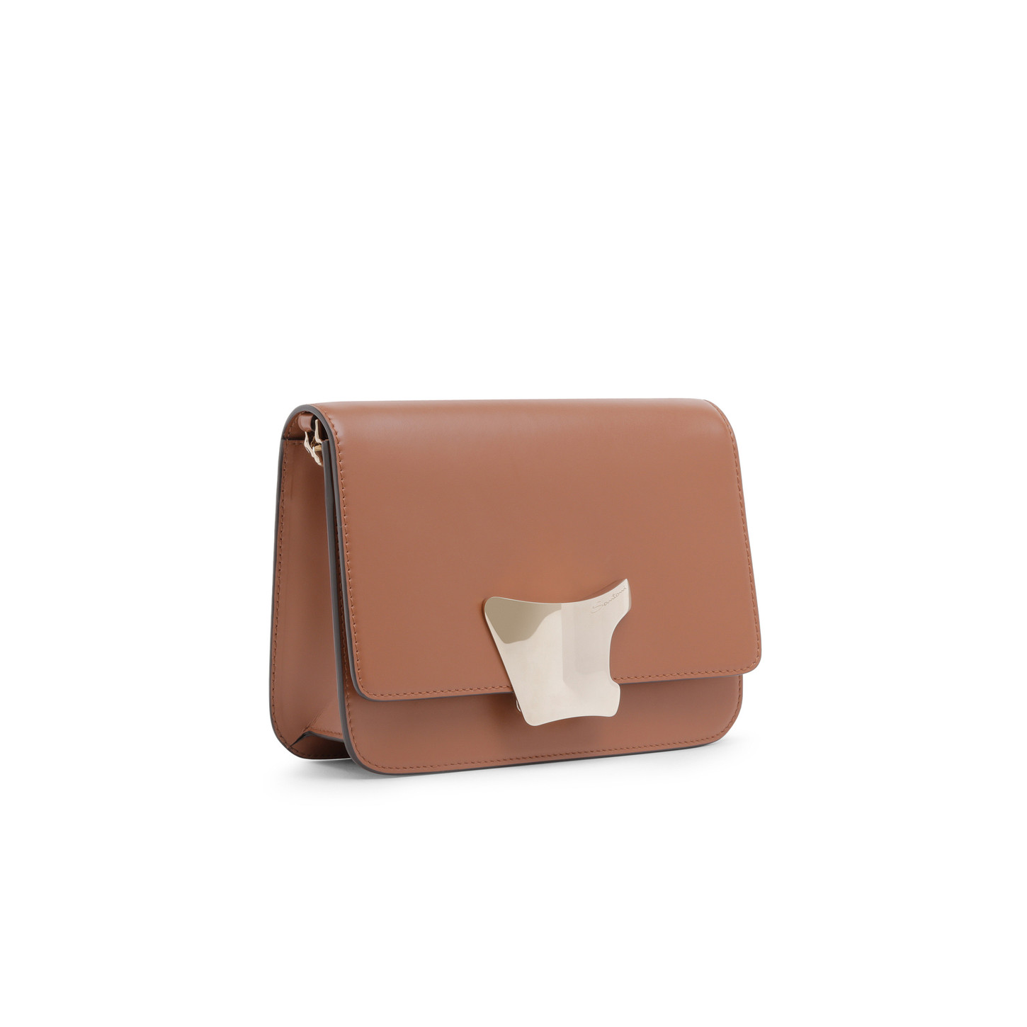 Santoni Borsa a tracolla in pelle marrone Pezzi Unici