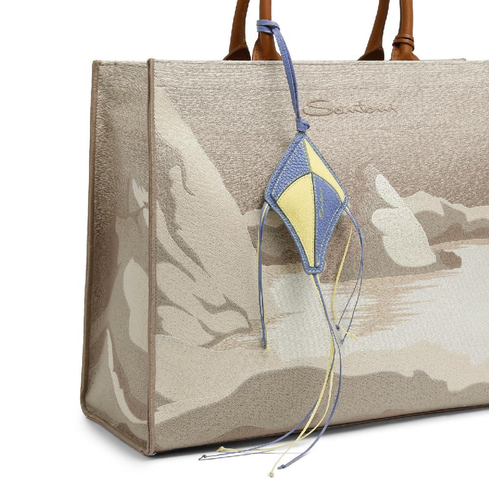 Santoni Charm aquilone in pelle multicolore Qualità Garantita