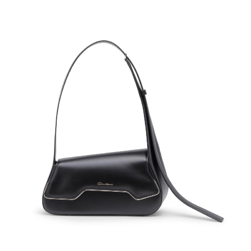 Santoni Borsa ThePluto in pelle nera