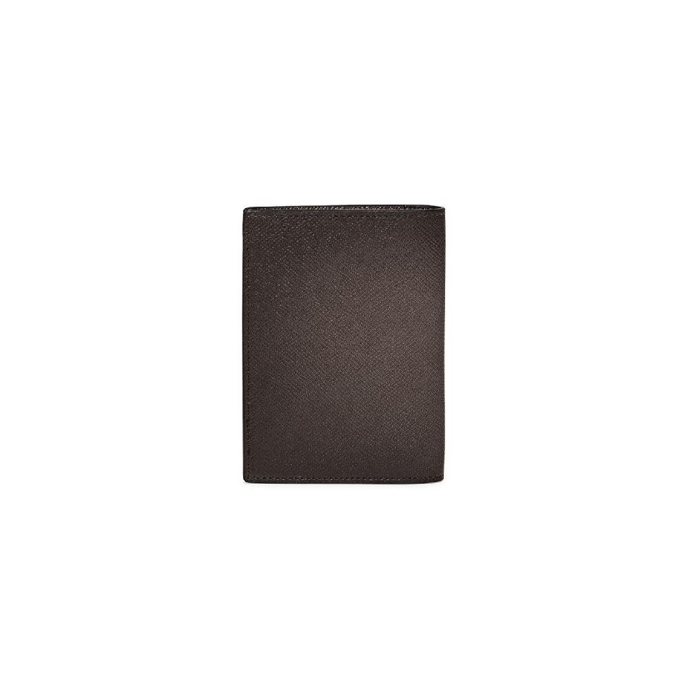 Santoni Custodia per passaporto in saffiano beige Vendita Economica