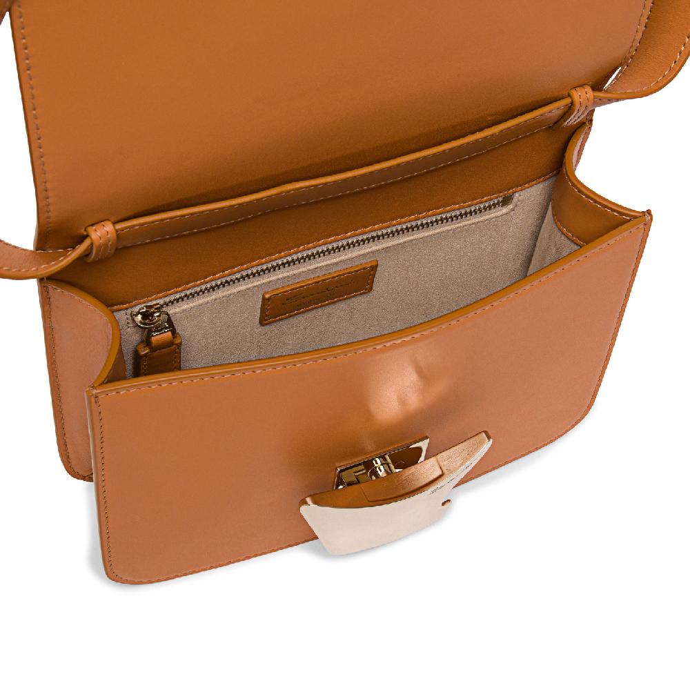 Santoni Borsa a tracolla in pelle marrone Soddisfazione Garantita
