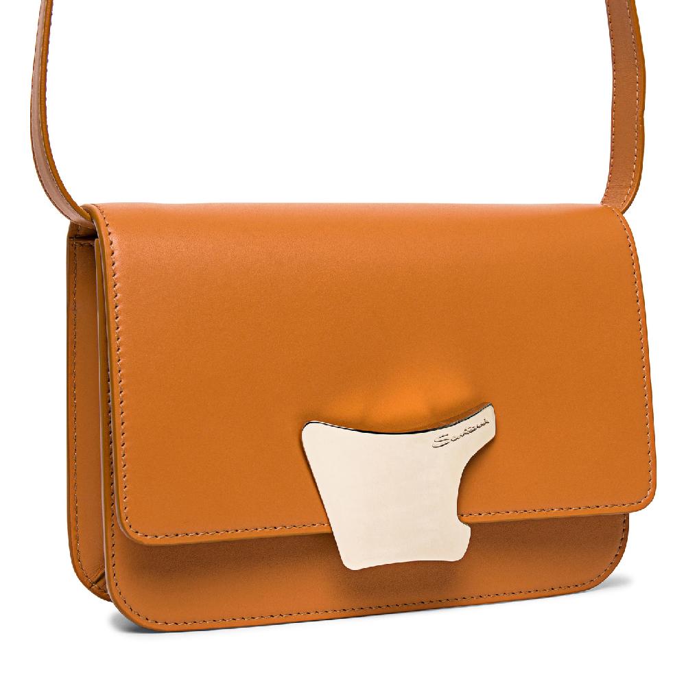 Santoni Borsa a tracolla in pelle marrone Soddisfazione Garantita