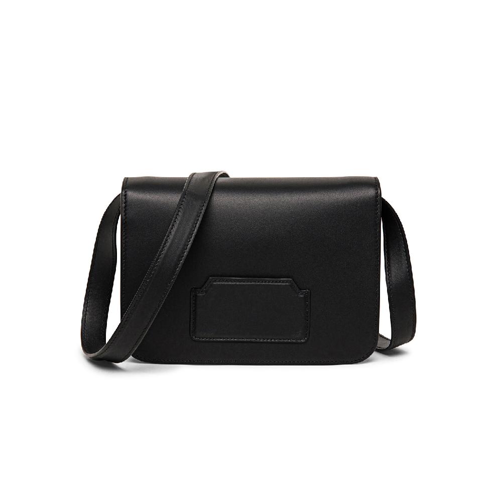 Santoni Borsa a tracolla in pelle nera Qualità Garantita