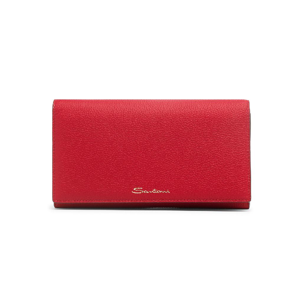 Santoni Borsa a tracolla in pelle rossa