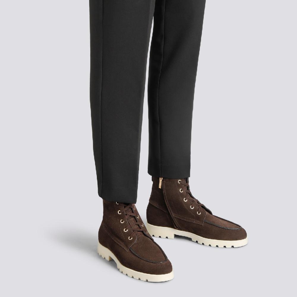Santoni Stivaletto da donna in suede testa di moro Prezzo Ridotto