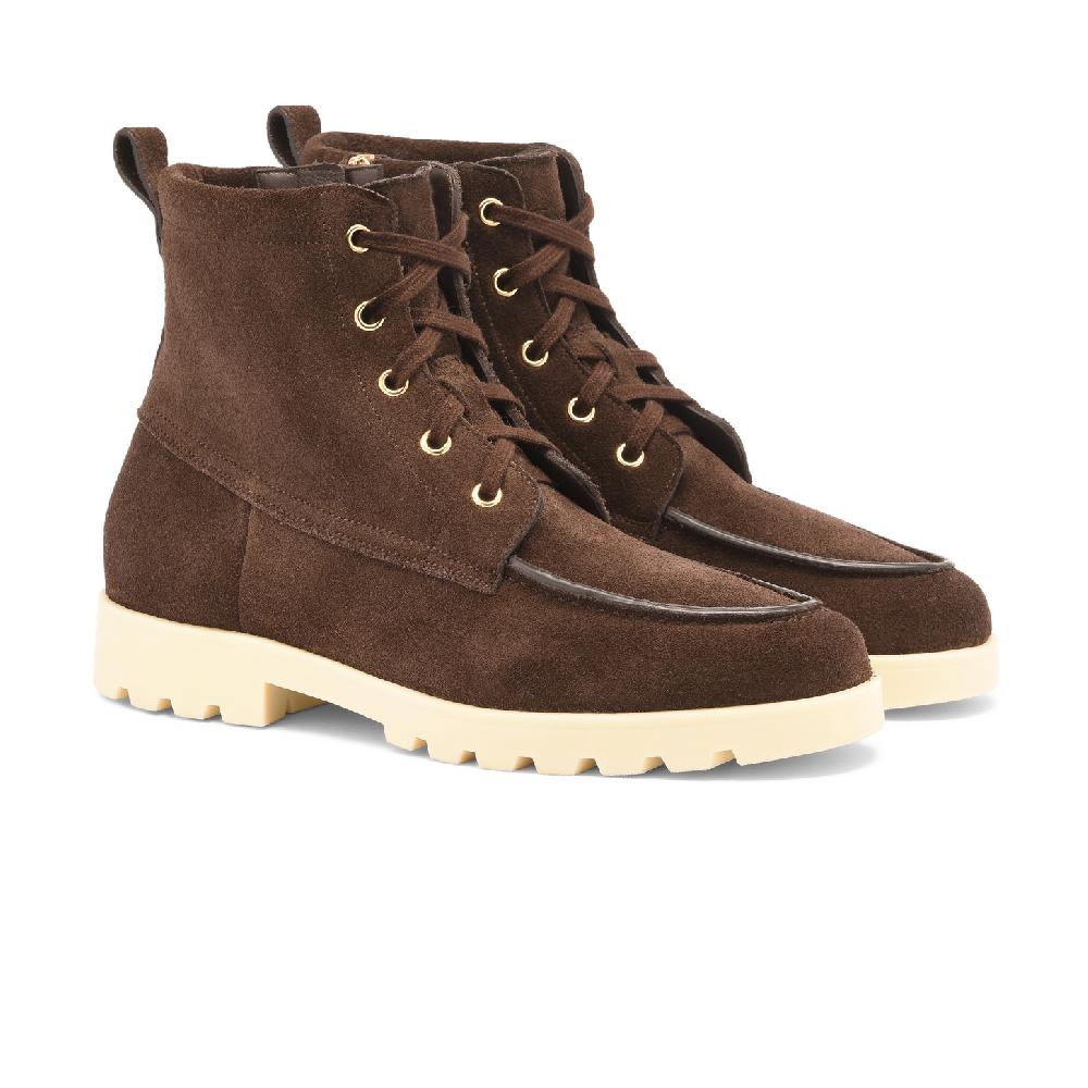 Santoni Stivaletto da donna in suede testa di moro Prezzo Ridotto