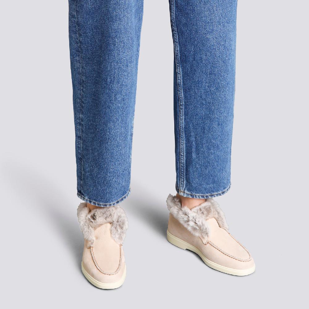 Santoni Stivaletto desert da donna in nabuk rosa Sottocosto