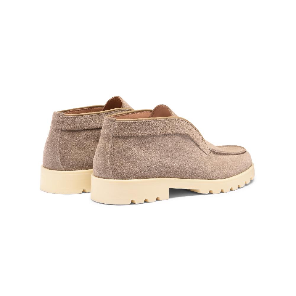 Santoni Stivaletto desert da donna in suede tortora Novità