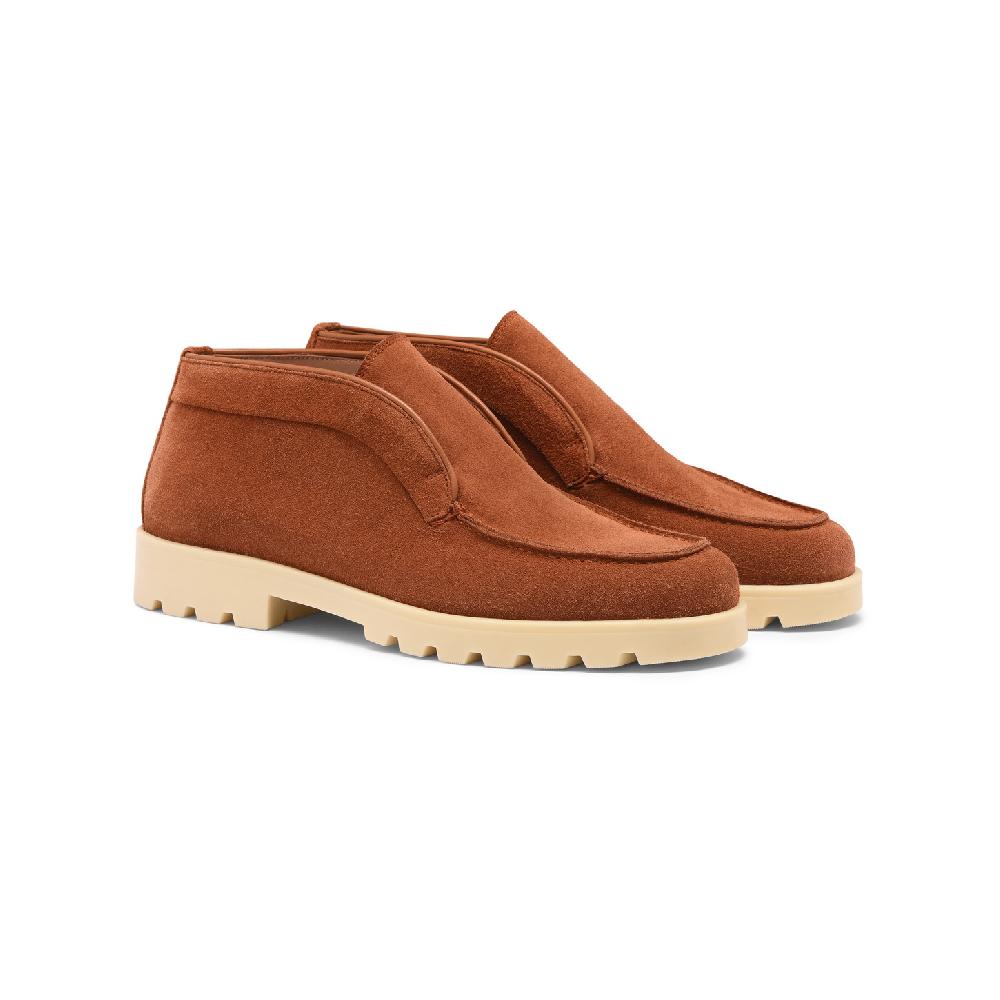 Santoni Stivaletto desert da donna in suede arancione Presa